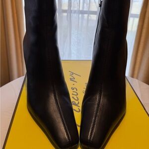 Circus by Sam Edelman Sleek Black Heeled Boots, Size 10